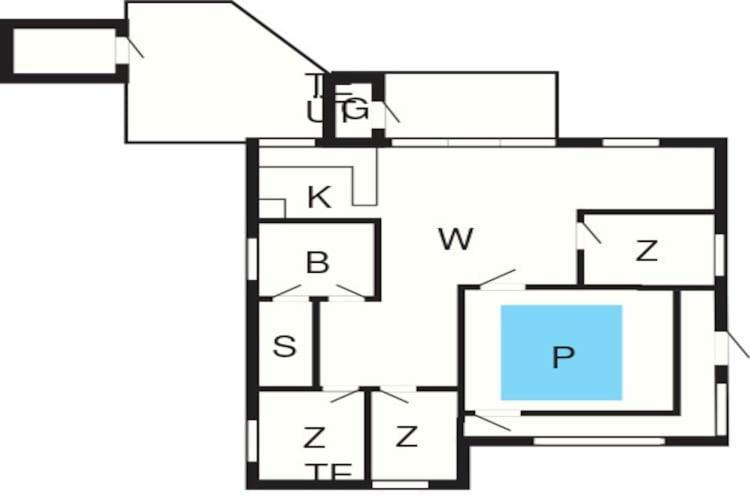 7 Person Holiday Home In Rsted Kare 外观 照片